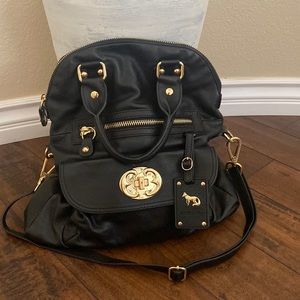 Emma Fox Black Leather Large Purse